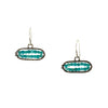 Amazonite Oval Geode Earrings
