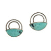 Petrified Wood Double Arc Studs