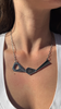 Asymmetrical Form and Texture Necklace
