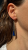 Lapis Triangle Frame Earrings