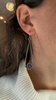 Lapis Long Polygon Earrings