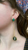 Green Mismatched Mobile Drop Earrings