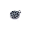 Studded Hematite Charm