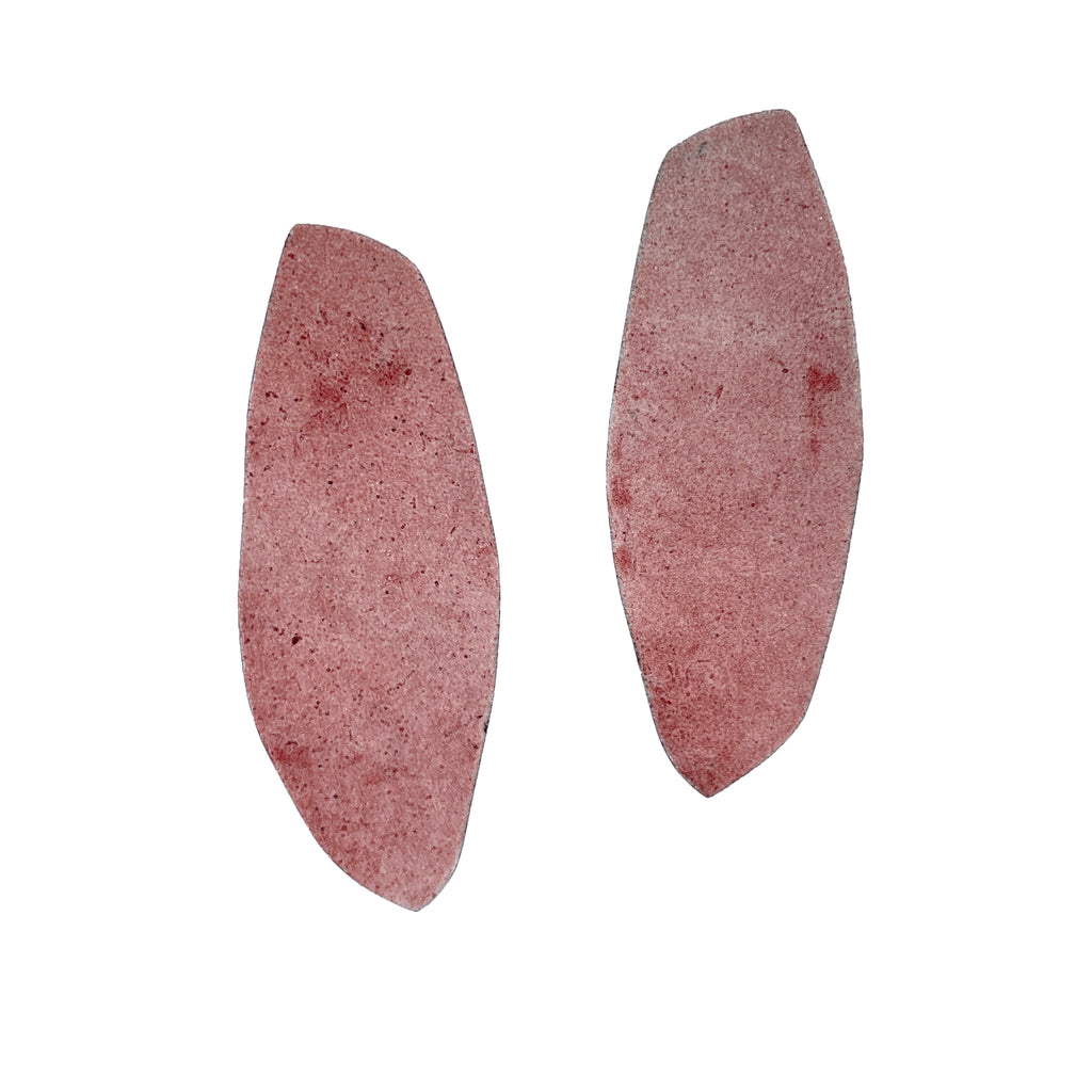 Medium Pink Enamel Earrings