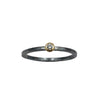 Gold & Silver Textured Diamond Ring