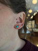 Turquoise and Diamond Studs