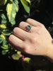 Sapphire Diamond Double Band Ring