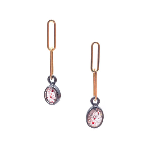 Mini Link Strawberry Stud Earrings