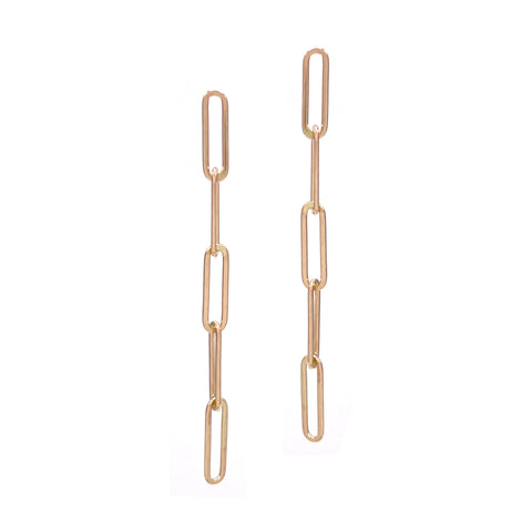 Mini Link Solid Gold Studs