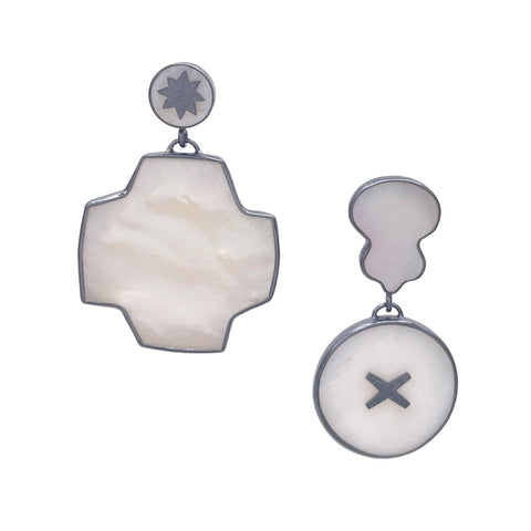 Mismatched Pearl Earrings