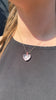 Heart Dollop Necklace, Rose Quartz