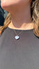 Heart Dollop Necklace, Blue Lace Agate