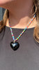 Onyx Heart Candy Opal Necklace