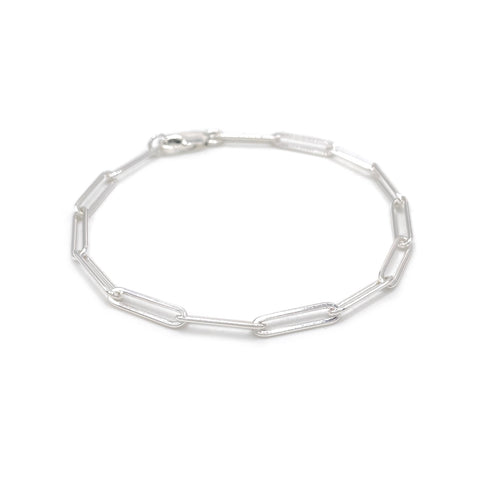 Link Bracelet, Bright Silver
