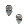 Moonstone and Rose Quarts Duo Studs