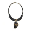 Collar w/ Folded Pendant, Nova/Blacks