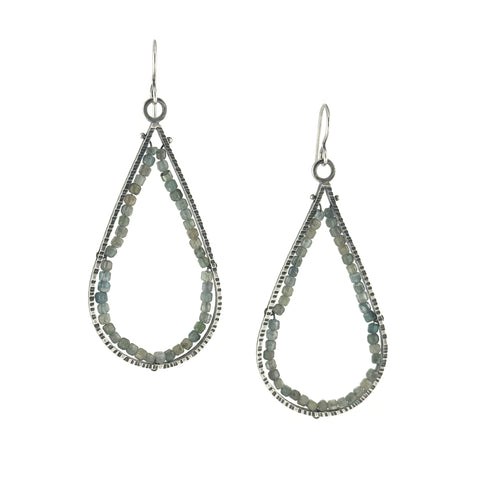 Teardrop Geode Earrings, Large