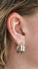 Sahara Ridge Hoop Earrings, Small, Silver
