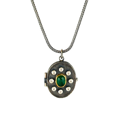 Emerald & Diamond Locket