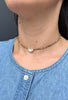 Green Garnet Shield Choker Necklace