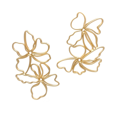 Double Floral Earrings