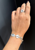 Fan Link Bracelet, Silver