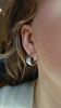 Dune Cuff Earrings, Silver