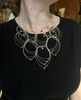 Feather Teardrop Maxi Necklace, Tourmalines