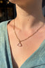 Carved Rose Quartz Lariat Necklace
