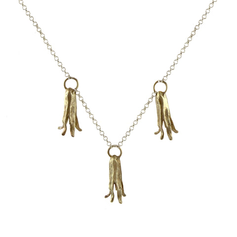Primrose Station Necklace, Bronze