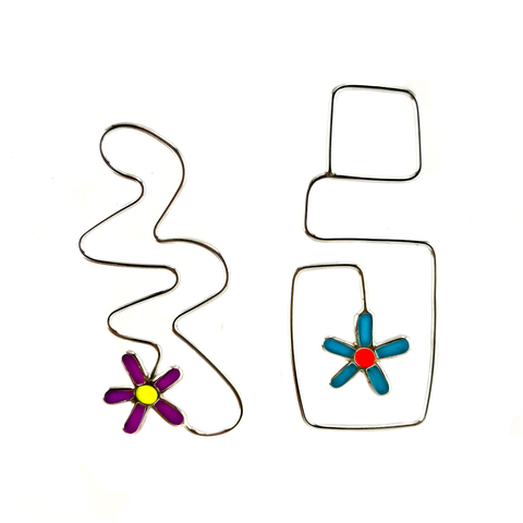 Daisy Popper Earrings, Party Color