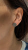 Bezel Studs, Silver