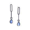 Mini Link Kyanite Teardop Earrings