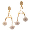 The Crossroads Bone Disc Earrings