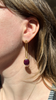 Link Drop Ruby Earrings