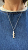 Lucky Fish Charm Necklace, Silver