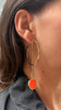 Square PacMan Hoop Earrings