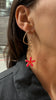 Daisy Popper Earrings, Orange and Pink