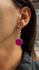 Popper Earrings, Purple and Orange