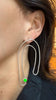 Popper Earrings, Light Blue and Green