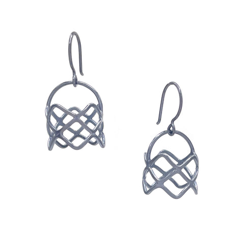 Grid Circle Earrings