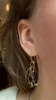 Solar Hook Earrings, Tourmaline