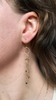 Long Mini Tears Chain Hooks, Tourmaline