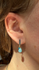 Mini Tangle Earrings, Blue Chalcedony