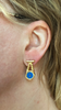Bull's Eye Earrings, Blue/Green