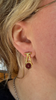 Bull's Eye Earrings, Pink/Brown