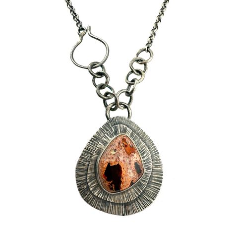 Layered Mexican Jelly Opal Necklace