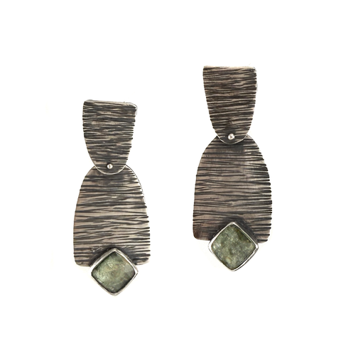 Kyanite Rivet Shapes Earrings