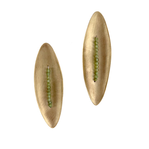 Jade Orbit Disc Earrings