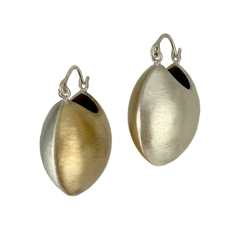Two Tone Nest Hoops, Medium